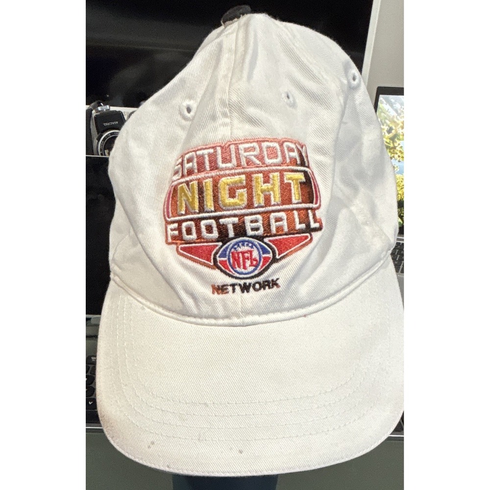 Reebok NFL Network Saturday Night Football White Solid Adjustable Baseball Cap